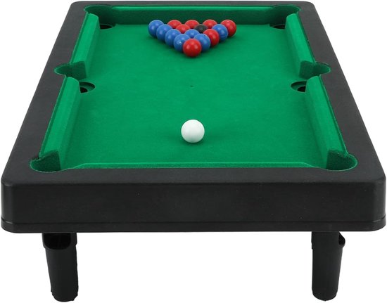 Mini Biljarttafel - Desktop Poolspel - Spelplezier Binnen - Ruimtebesparend Ontwerp - 32 x 19 x 3 cm - Groen van mini — afbeelding 5