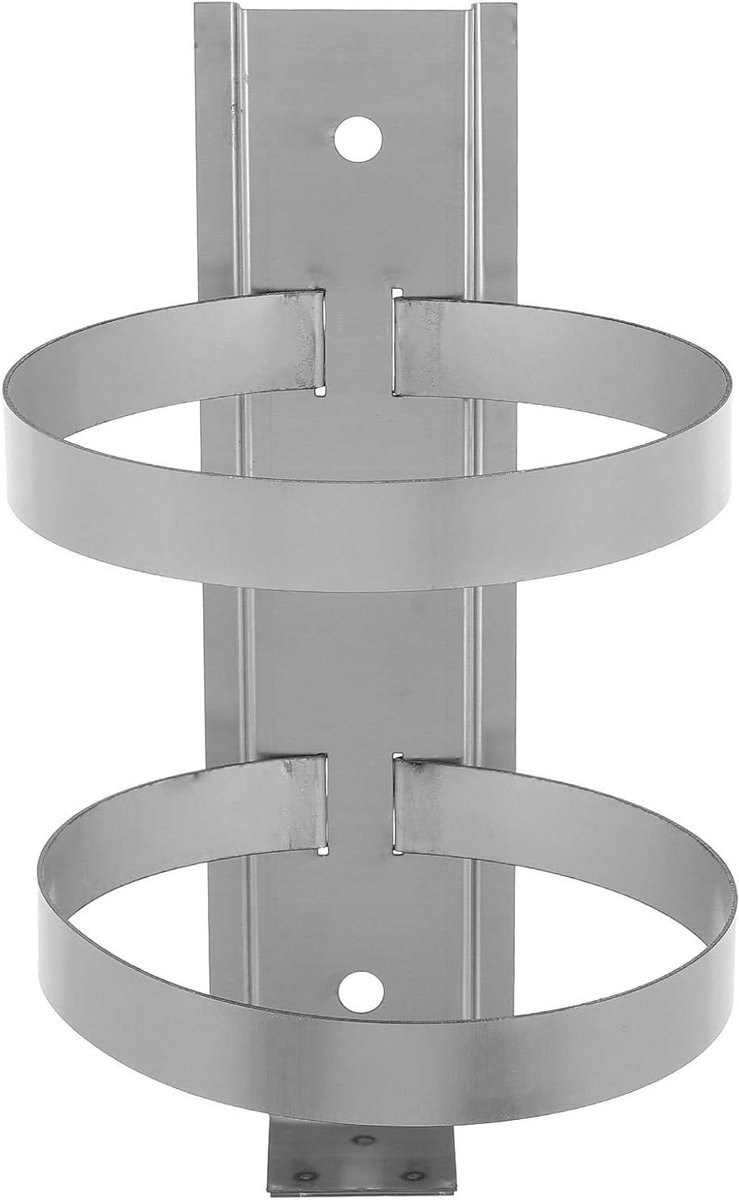 Brandblusserhouder - Veiligheidshouder - Brandveiligheid - Ruimtebesparend - 26 cm - Zilver
