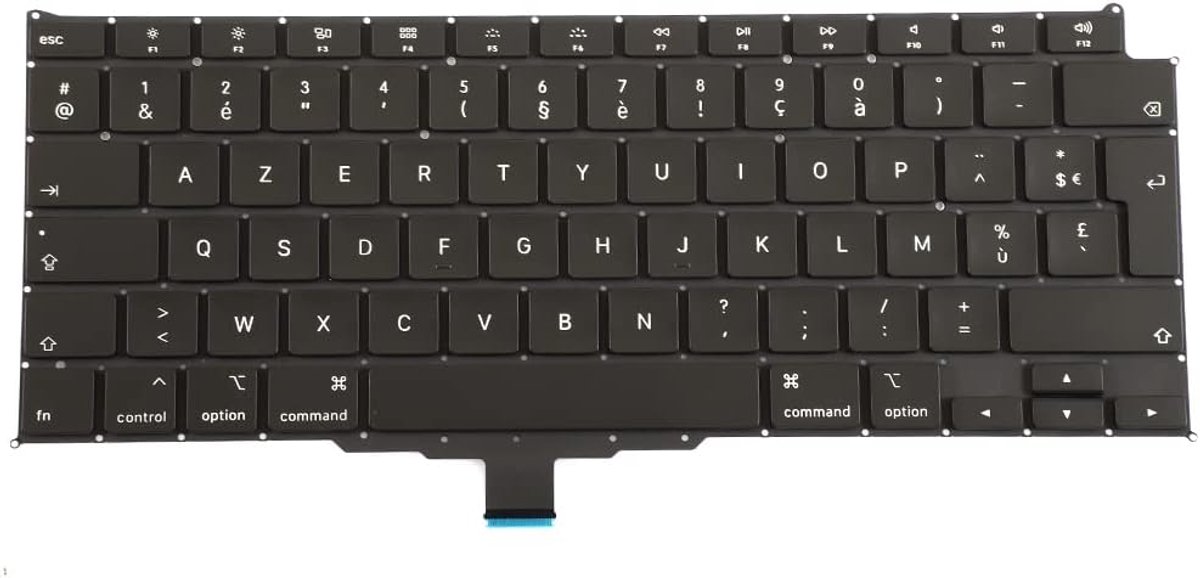 SnelShoppen - Keyboard FR French voor MacBook Air Retina 13" A2179 Azerty 2020, Compatibel, Hoogwaardig, Ideaal voor Technische Klussen