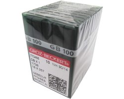 SnelShoppen - 100 Stuks Naaimachinenaalden Titanium 14/90 - Groz-Beckert DBX1 Gebedur - Professioneel Naaien - Duurzaam en Sterk - Duidelijke Plastic
