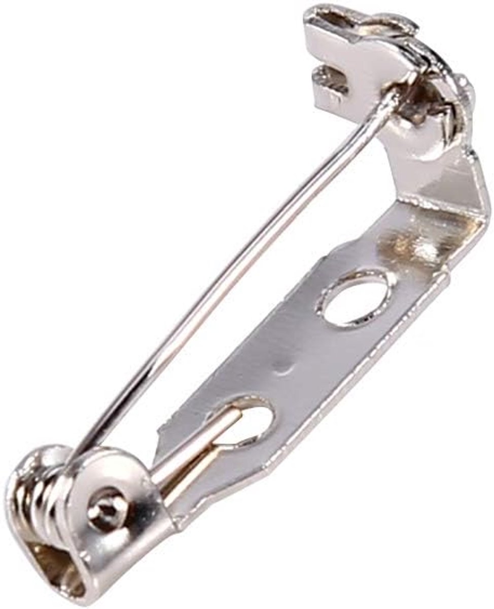 SnelShoppen - Bar Pins Veiligheidspelden Lock Fastener Craft Spindle Back Lock Roll Lock 20mm 50pcs voor Creatieve Projecten, Handwerken en DIY