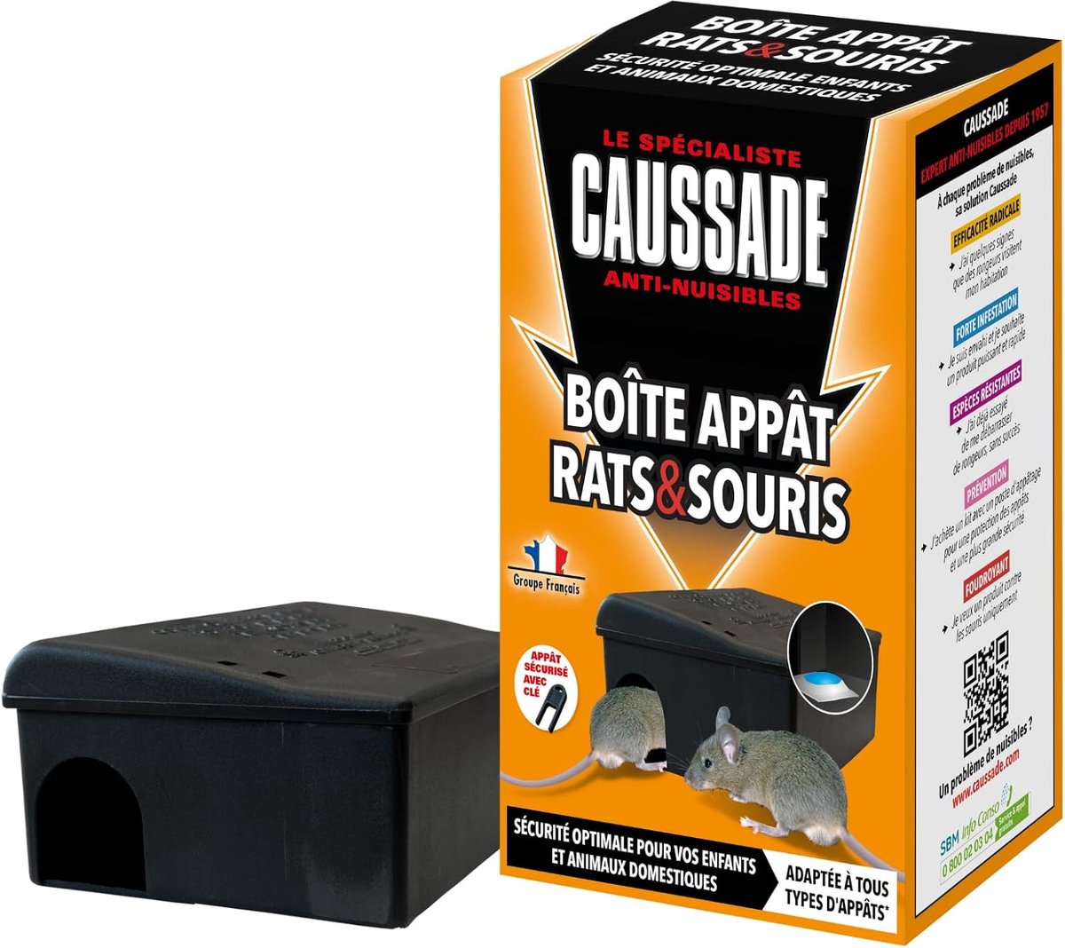 SnelShoppen - Bait Box voor Rat en Muis - Herbruikbaar - Duurzaam - 3 Voeders - Voor Diverse Baits - Veilig en Effectief - Muisbestrijding Thuis