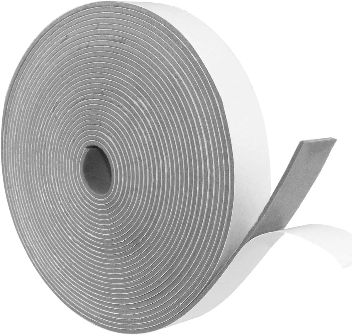SnelShoppen - Zelfklevende Foam Sealing Tape - Grijs - 25mm Breed x 3mm Dik x 10m Lang - Weerbestendig, Geluiddempend, Anti-Collisie voor Ramen en Deu