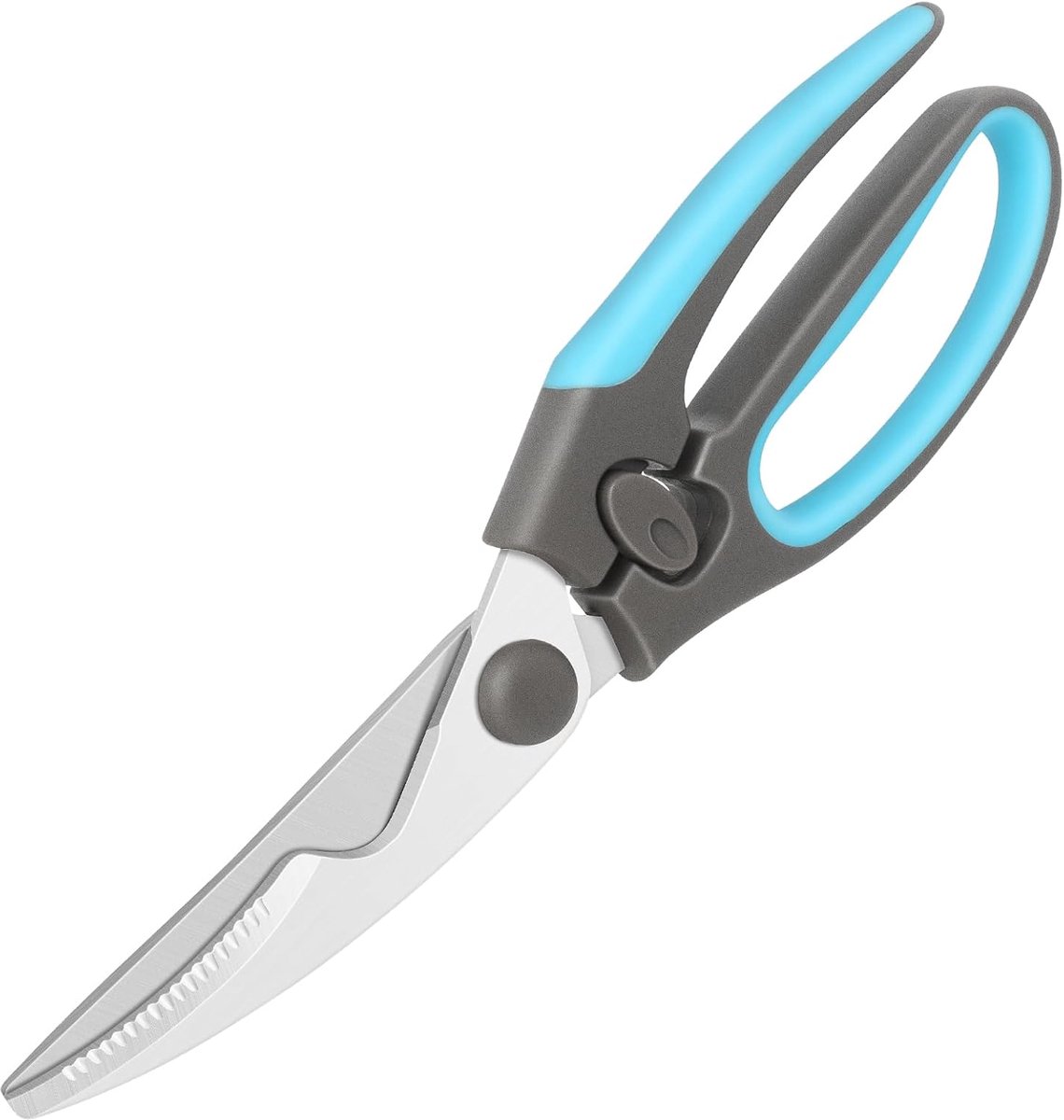 SnelShoppen - Kippen Schaar, Vlees Schaar, Duurzame Roestvrijstalen Keuken Scharen met Comfortabele Grip, Ergonomisch en Krachtig, Blauw/Grijs, Voor Z