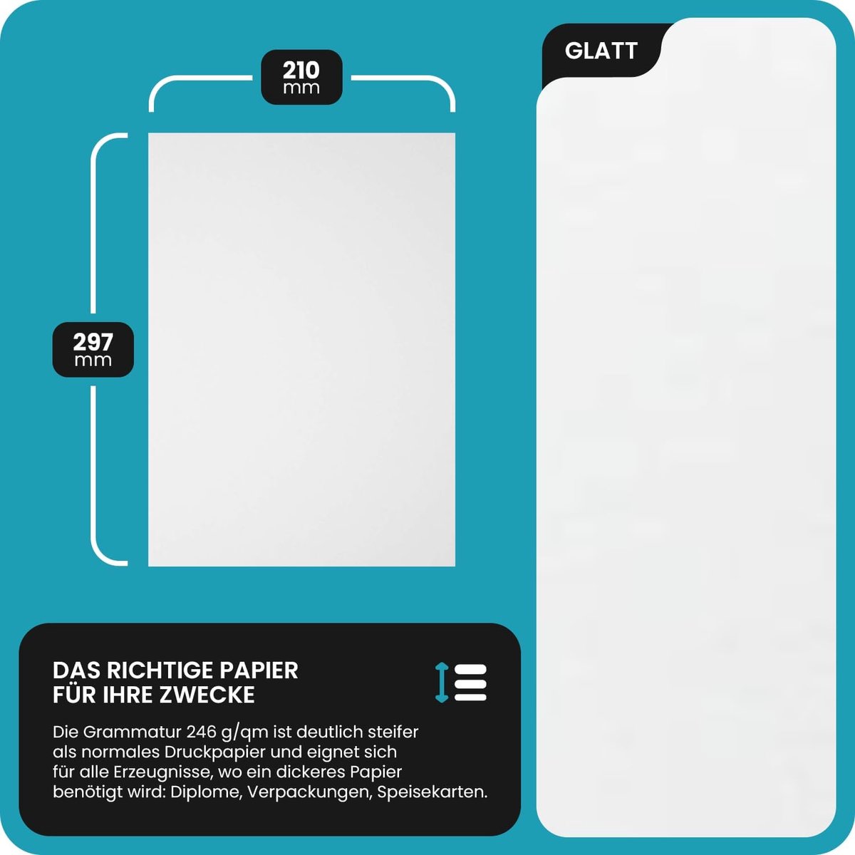 SnelShoppen - Netuno Craft Cardboard 100x A4 246g Elf Beech Wit Glad - Perfect voor Bedrijfspresentaties, Uitnodigingen, Certificaten & Menukaarten