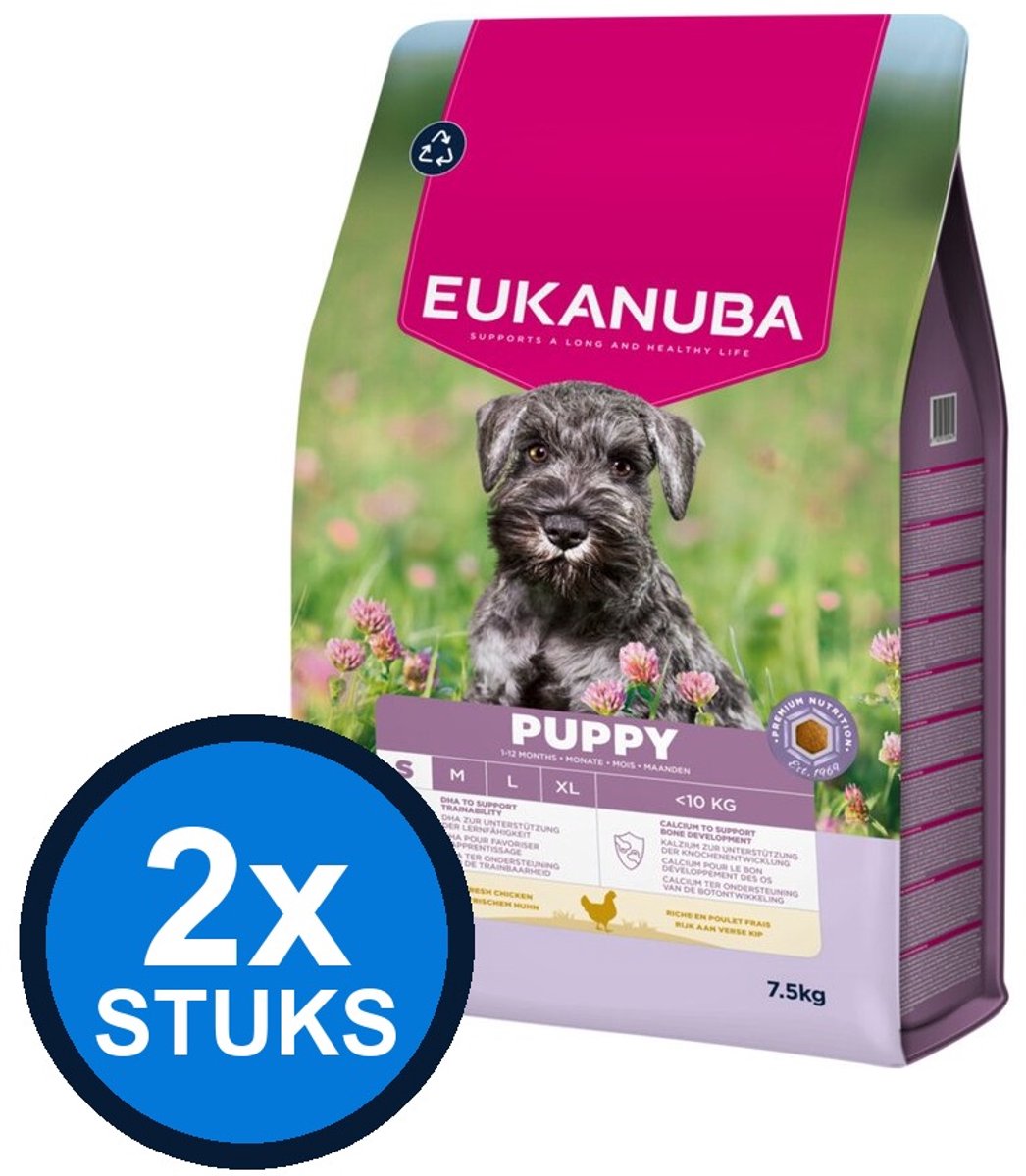 2x Eukanuba - Life Care dog puppy small chicken 7,5kg