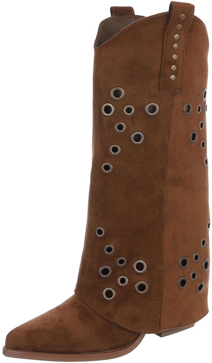Laarzen - Hoge schacht met ringdetails - Dames Mt:38