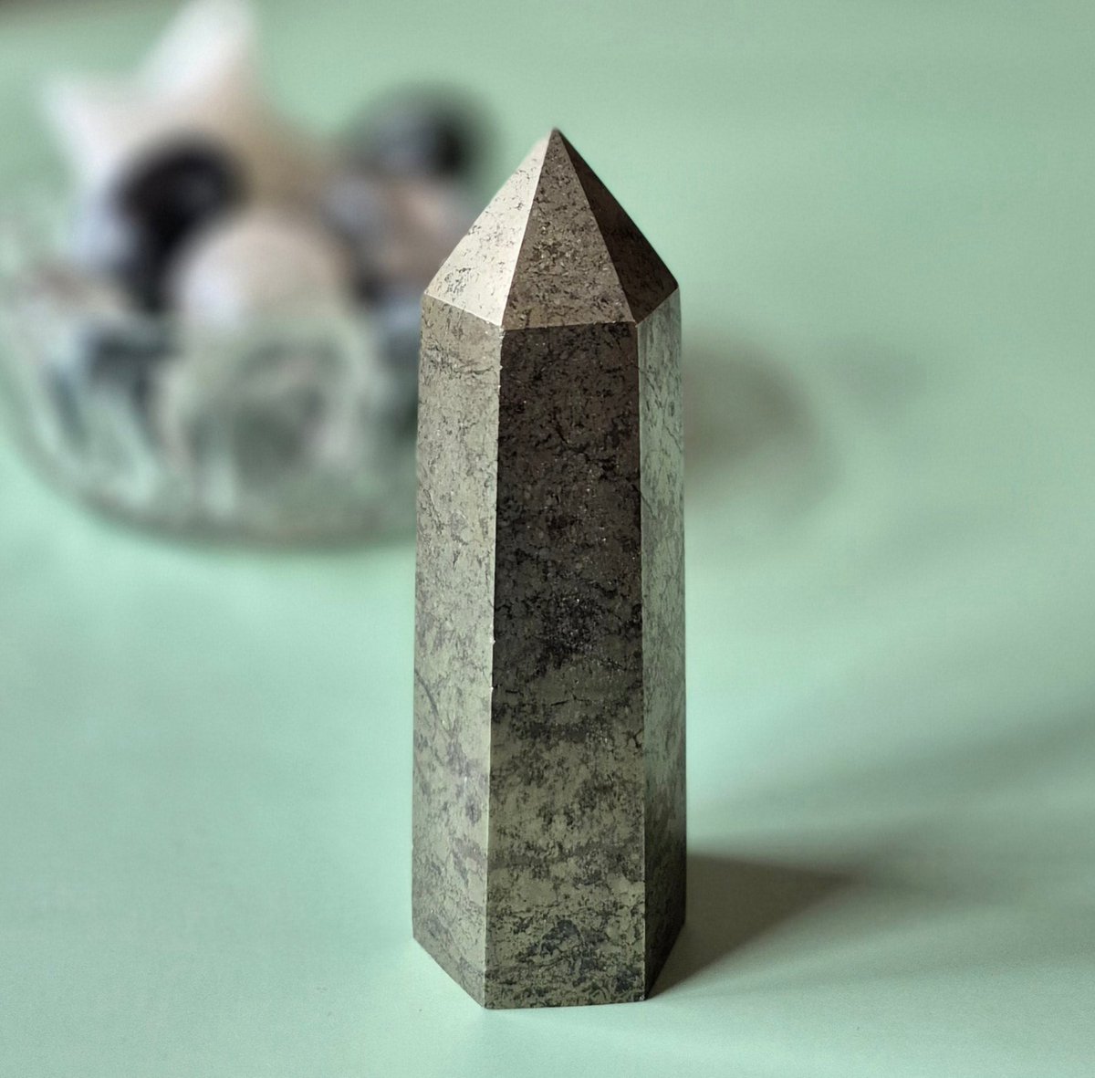 Hand crafted Pyrite Tower