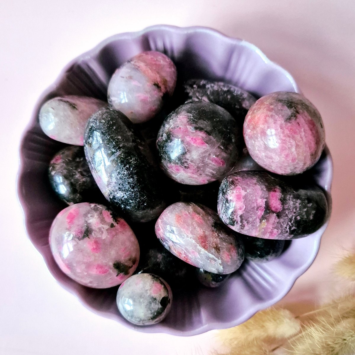 Edelsteen Rhodonite Handstenen (3-5 cm) Trommelstenen / Palmstenen Rhodoniet
