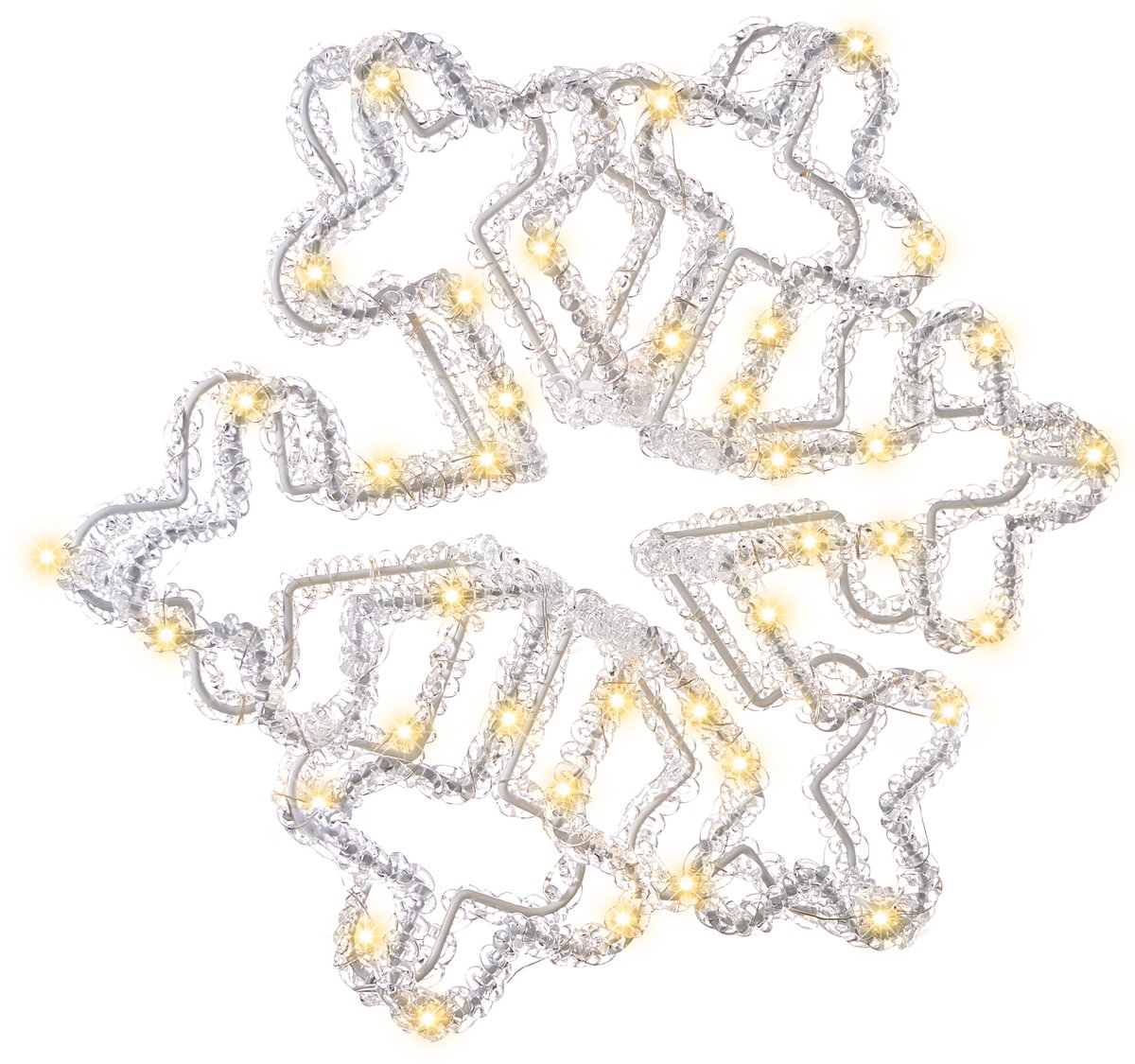 SILVERAN - LED-decoratie - Wit - Metaal