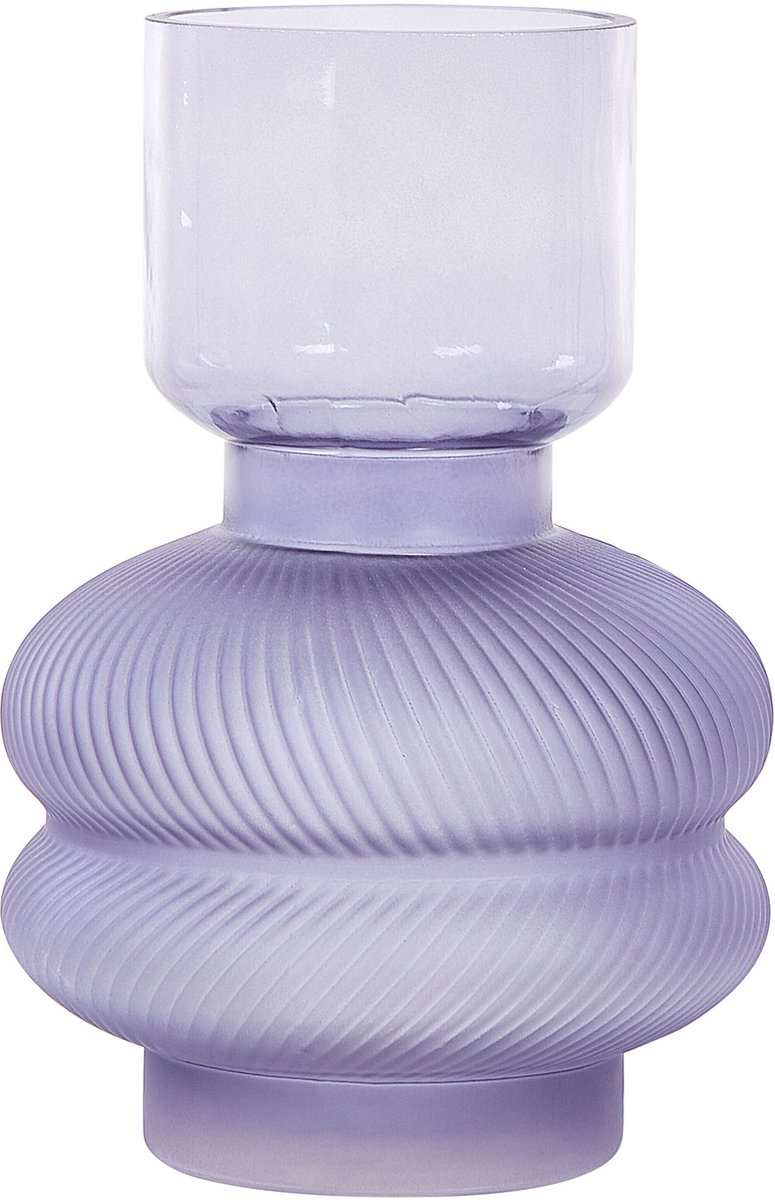 RODIA - Decoratieve vaas - Paars - Glas