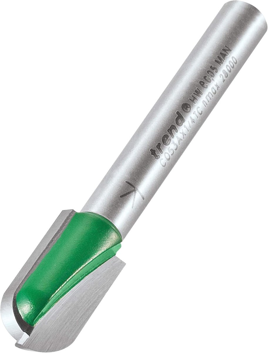 SnelShoppen - Cavetto Frees 1/4 Inch, 5mm Radius, 18mm Snijdiameter, Ideaal voor Houten en Kunststof Ontwerpen, Perfect voor Hobbyisten en Professiona