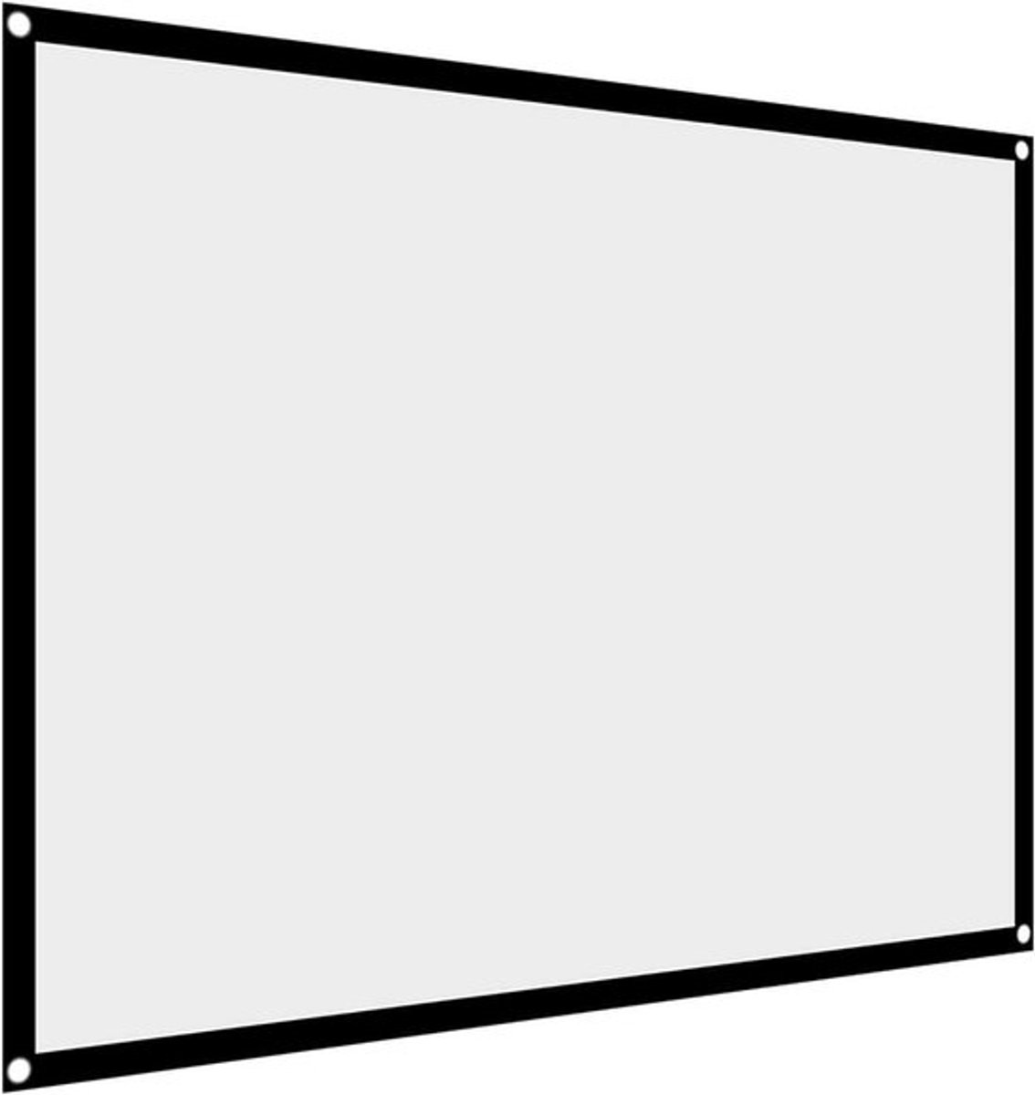Opvouwbaar Projectiescherm 100 inch voor Projector - Draagbaar Non Crease Gordijn - Accessoires voor Projector Scherm - Geschikt voor Desktop en Randapparatuur.