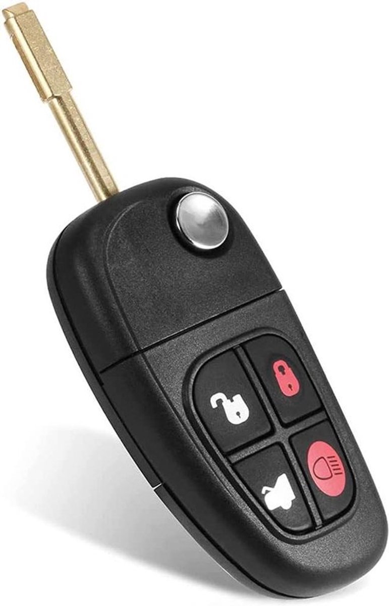 Afstandsbediening Sleutelhanger Vouwbaar met Blade Cover en Chip Voor Jaguar X-Type S-Type XJ XJR 2002-2008