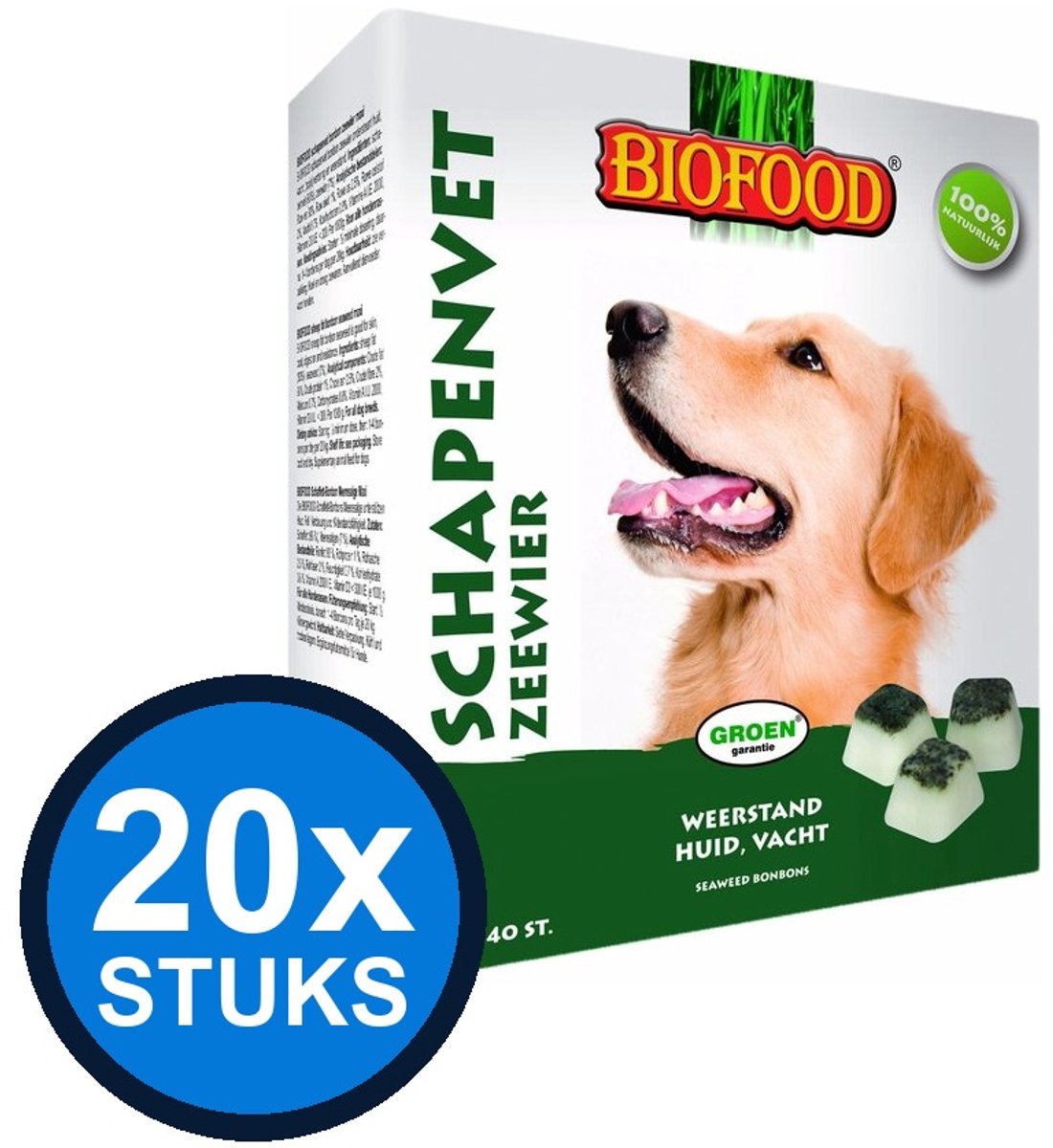 20x Biofood - Schapenvet zeewier maxi 40st