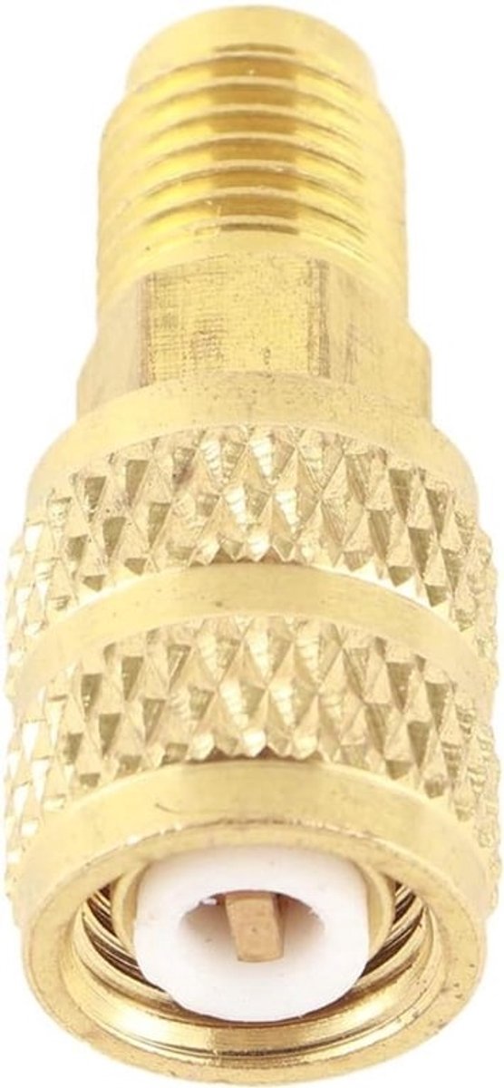 Adapter voor HVAC slangkoppeling R410A, koperen fittingen, airco - 1/4 inch Vrouwelijke SAE naar 5/16 inch Mannelijke SAE - Geschikt voor R410A系统
