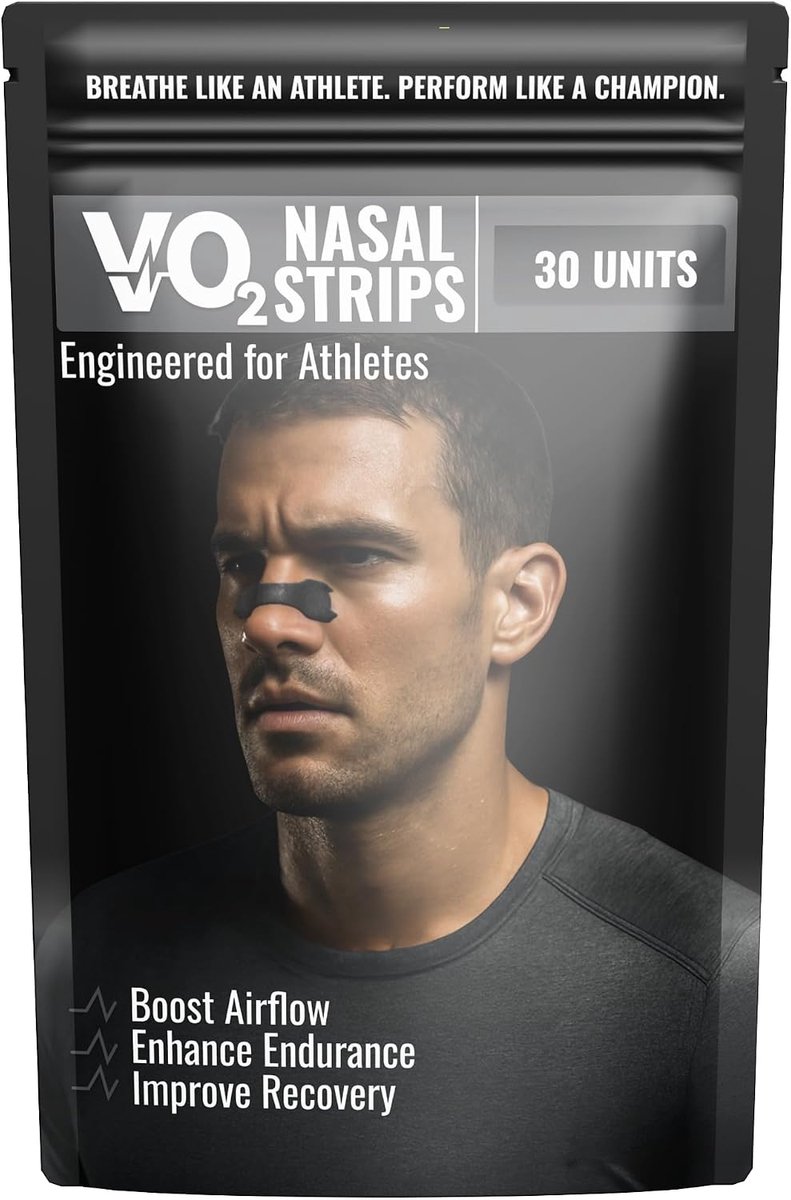 SnelShoppen - Neusstrips voor Sport, Premium Sportneusbanden, Zwart, 30 Stuks, Hypoallergeen, Medicijnvrij, Verbeterde Ademhaling voor Hardlopen, Fiet