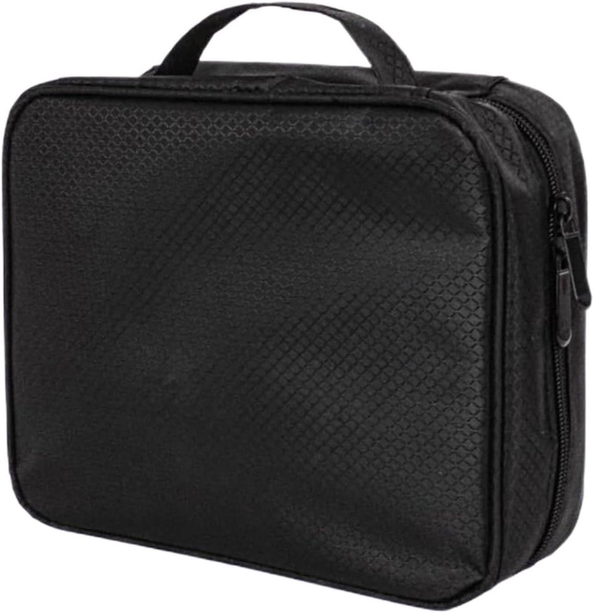 Sieradenkoffer - Reisetui Organizer - Sieraden Opbergen - Transparant PVC - 25x12x25 cm - Zwart