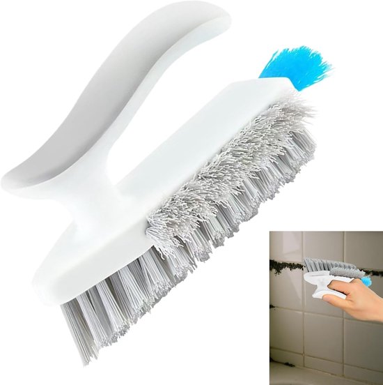 Voegenreinigingsborstel - Ergonomische borstel - Keuken en badkamer reinigen - Robuust polypropyleen materiaal - 16 x 10 x 8 cm — afbeelding 4