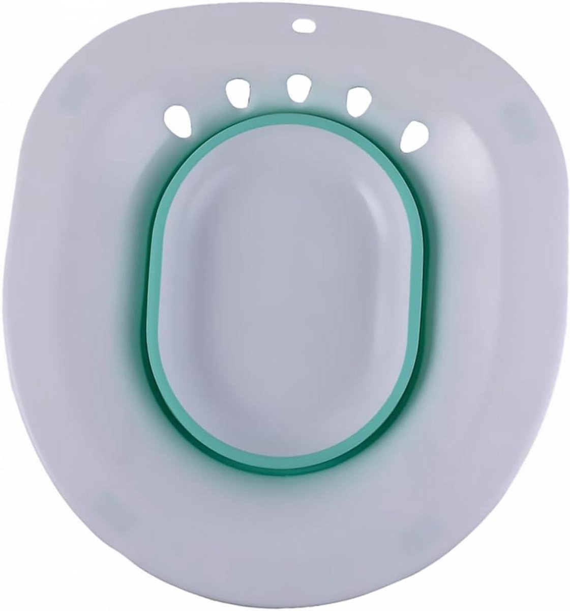 Draagbaar Bidet Toilet - Zitbad Toilet - Persoonlijke Hygiëne - Opvouwbaar Ontwerp - 39 x 36 x 12 cm - Groen