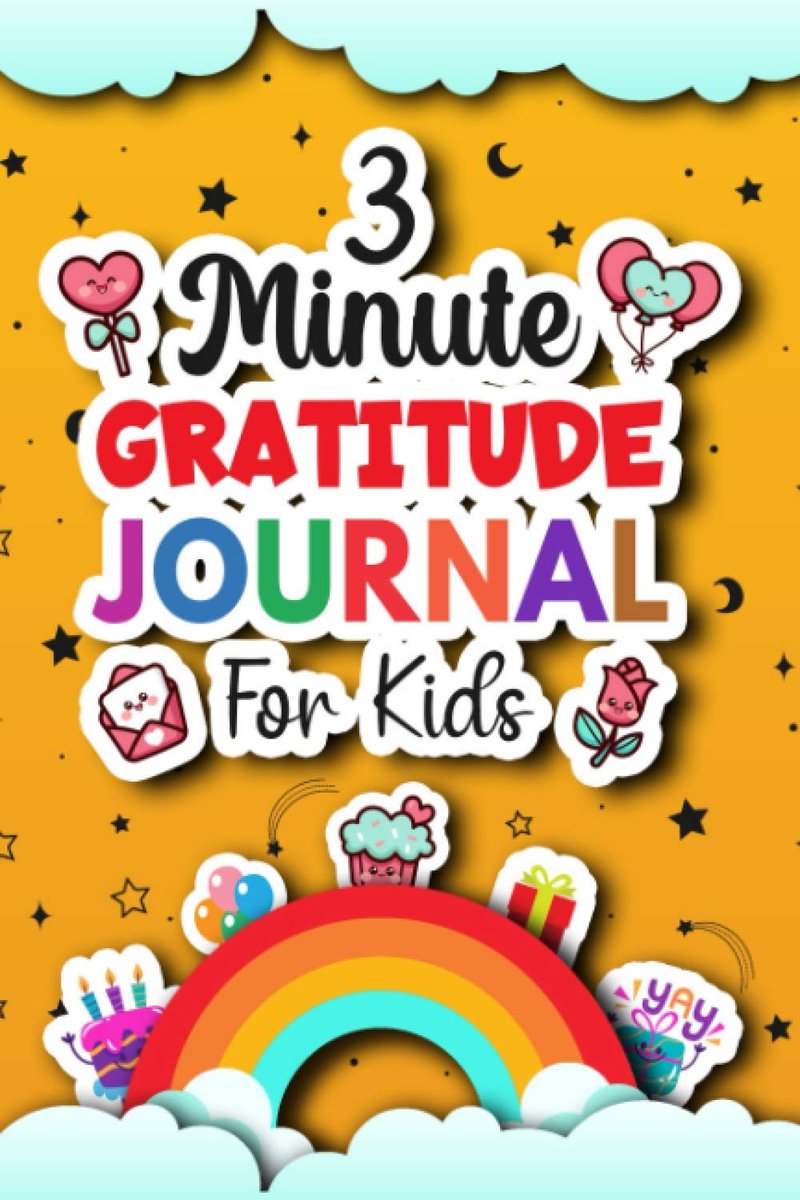 SnelShoppen - 3 Minuten Dankbaarheidsdagboek Voor Kinderen: Dankbaarheidsnotitieboek Met Aanmoedigingen Voor Jongens & Meisjes, Mindfulness Oefeningen