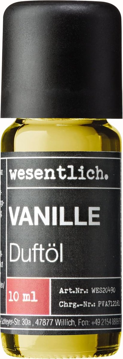 SnelShoppen - Geuroliën vanille 10 ml - Fijne geur voor aromadiffuser en lamp - Ideaal als huisgeur of voor kaarsen maken - Pure premium oliën uit Dui