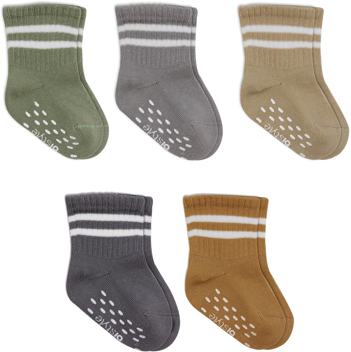 Omgoods - Baby Organic Katoen Stopper Sokken - Anti-slip Sportsokken voor Peuters