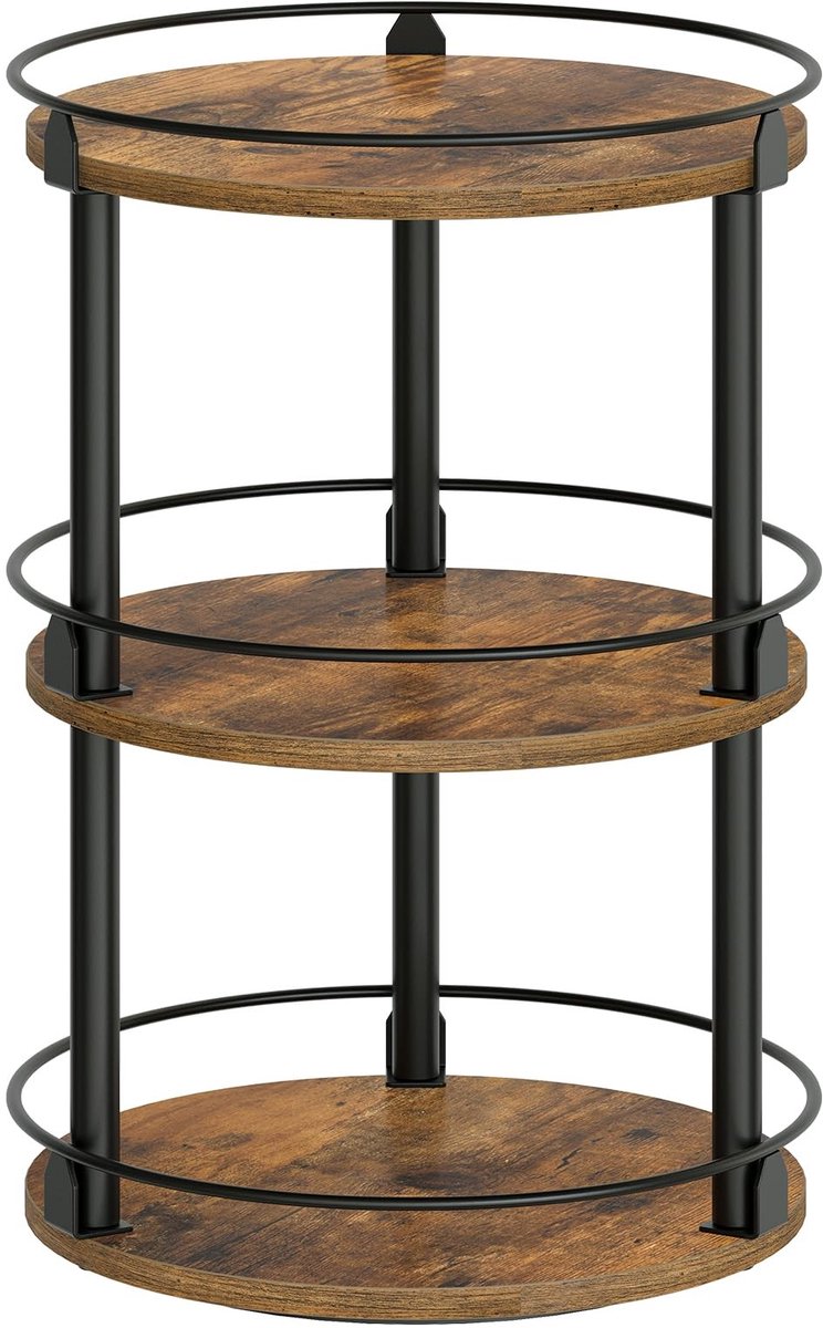 Omgoods - 3-laags Rotating Spice Rack met Draaischijf