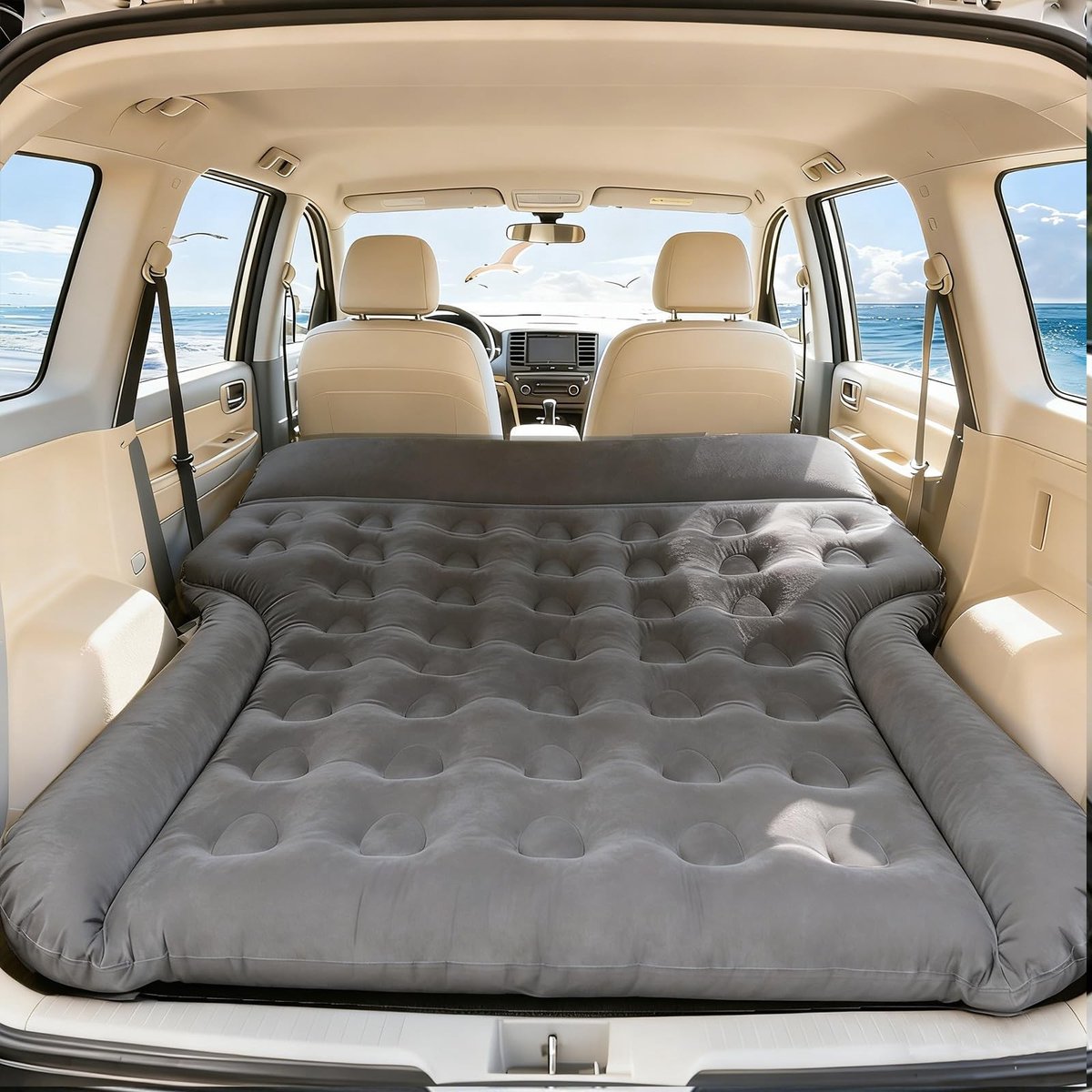 Omgoods - Car Air Mattress - Inflatable Mattress voor SUV Camper Van - 140x185x20cm