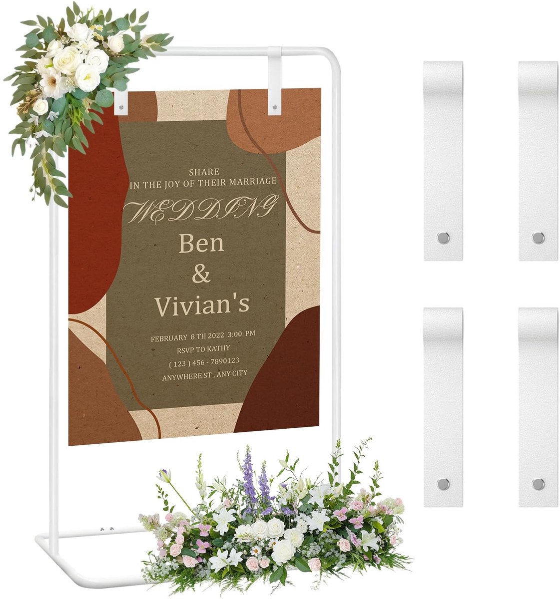 Omgoods - Wedding Sign Holder - Welkom bij onze bruiloft, stevige standaard voor borden