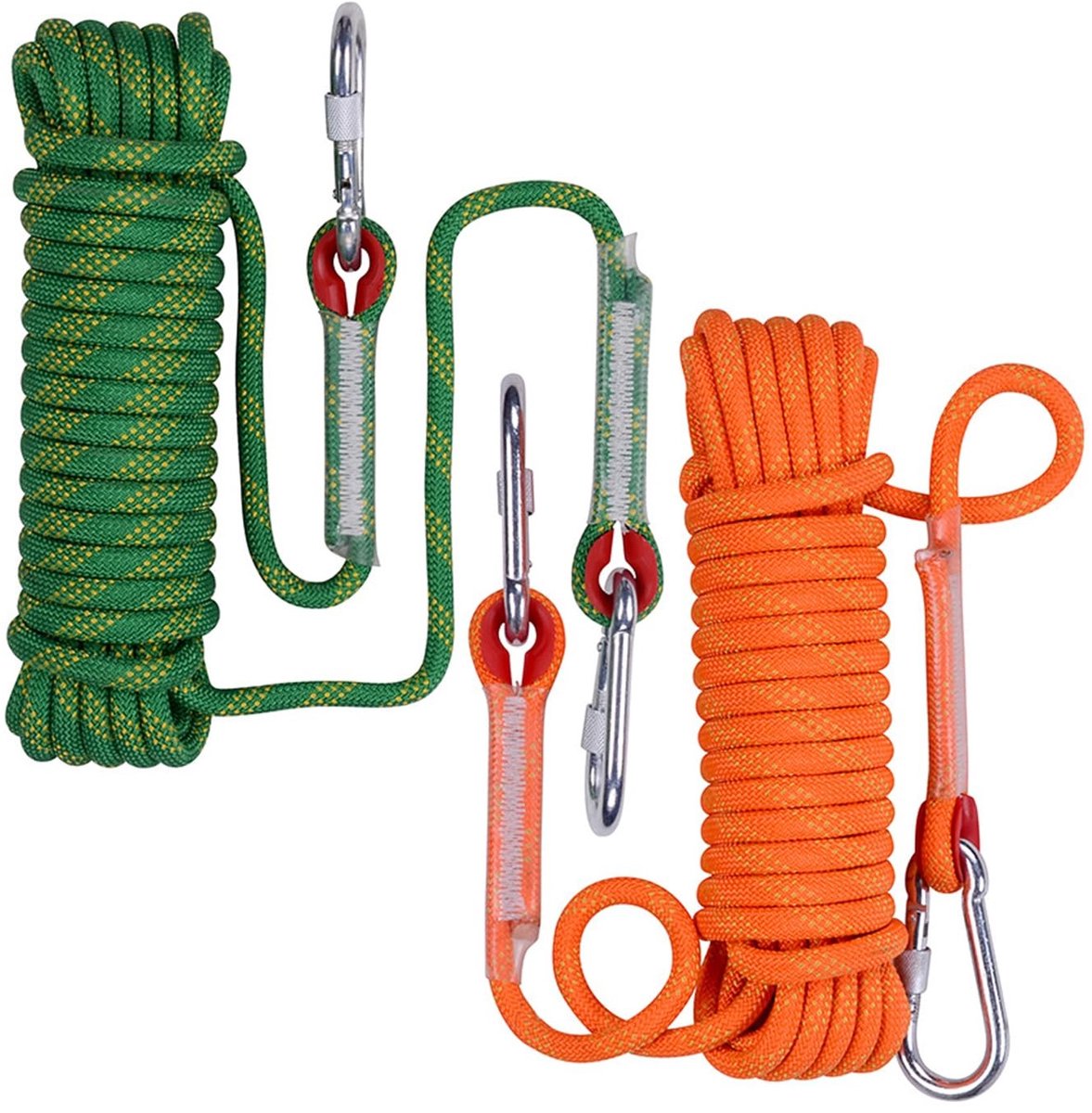 Omgoods - 10 mm Robuuste Nylon Touw met 2 Haken - 10 m voor Buitenactiviteiten