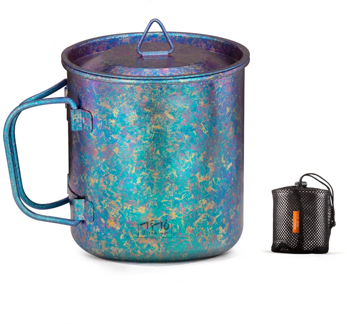Omgoods - TiTo Titanium Camping Mok - Ultralicht en Vouwbaar