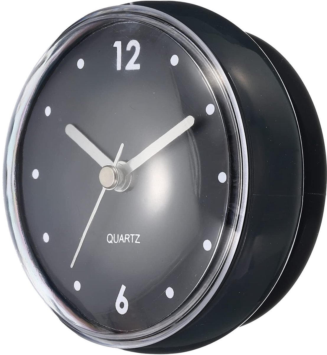 Omgoods - Waterdichte Badkamerklok - Stille Mini Wandklok met Zuignap