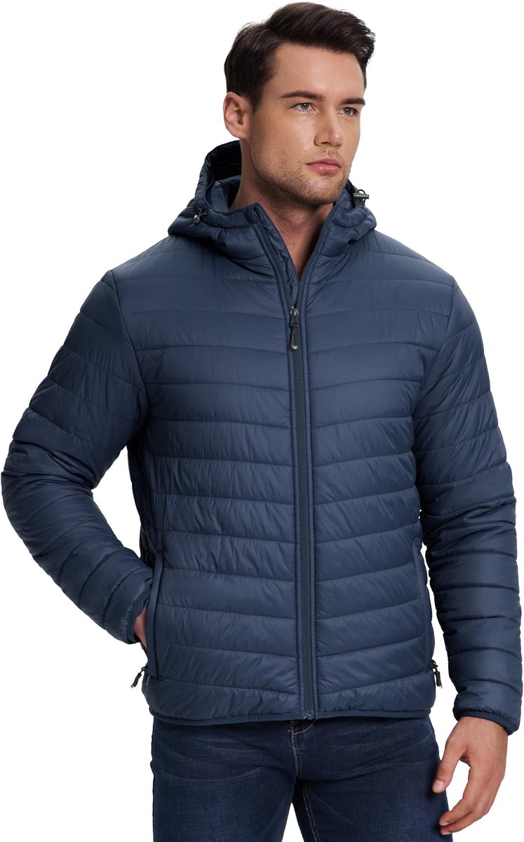 Omgoods - Lichtgewicht Gequilt Jack voor Mannen - Waterproof en Warm voor Buitenactiviteiten