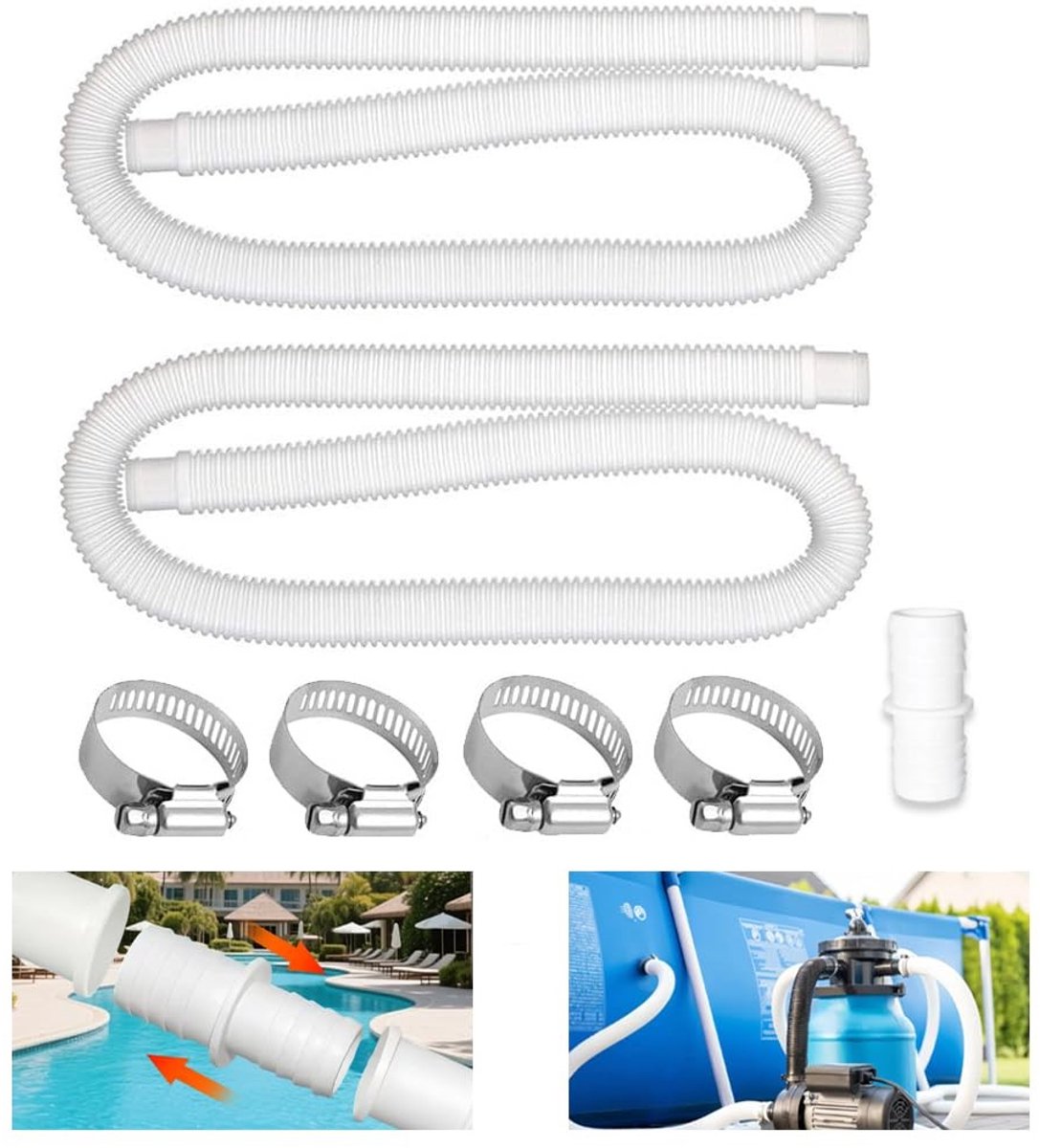 Omgoods - Vervangende Slang voor Zwembad 32 mm, 1.5 m