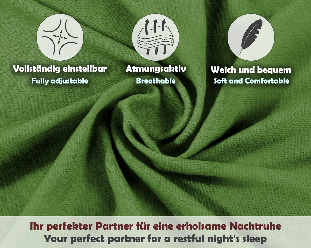 Omgoods - Fitted Sheet 200 x 200 cm Donkergroen - 100% Katoen met Elastische Band