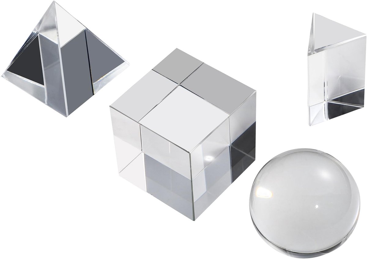 Omgoods - 4-delige Set Kristallen Prisma's voor Fotografie