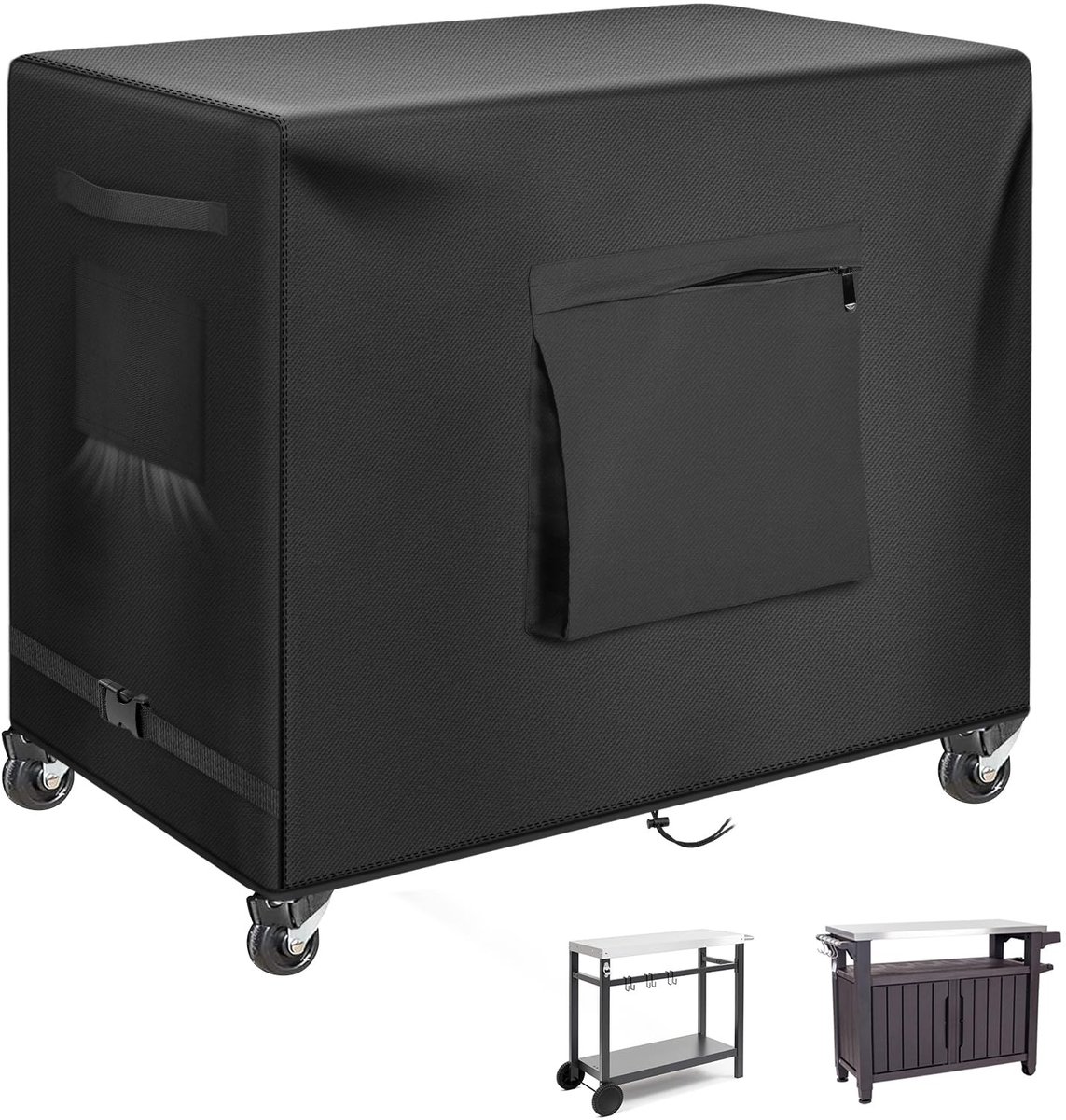 Omgoods - 52 Inch Outdoor Tafeldeksel voor Keter Unity XL - Waterdicht en Duurzaam
