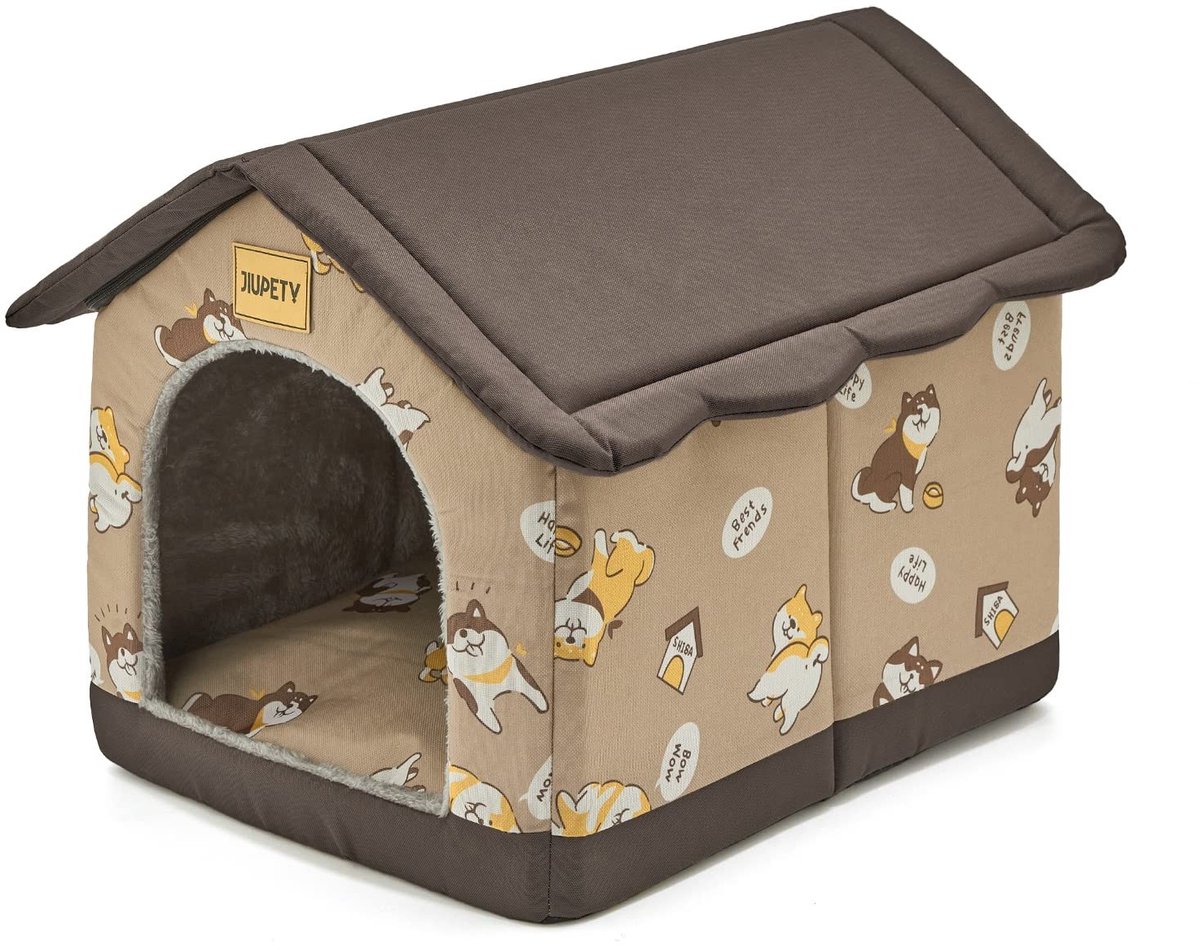 Omgoods - Binnen Hond Huis - M - Warme Hond en Kat Bed