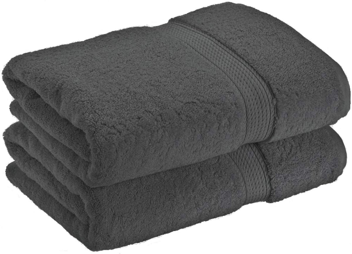 Omgoods - Set van 2 Grote Badhanddoeken 100% Egyptisch Katoen 600 GSM