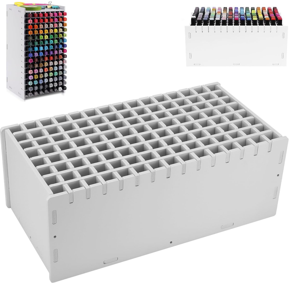 Omgoods - 120-Pens Organizer voor Bureau met Verwijderbare Scheidingswand