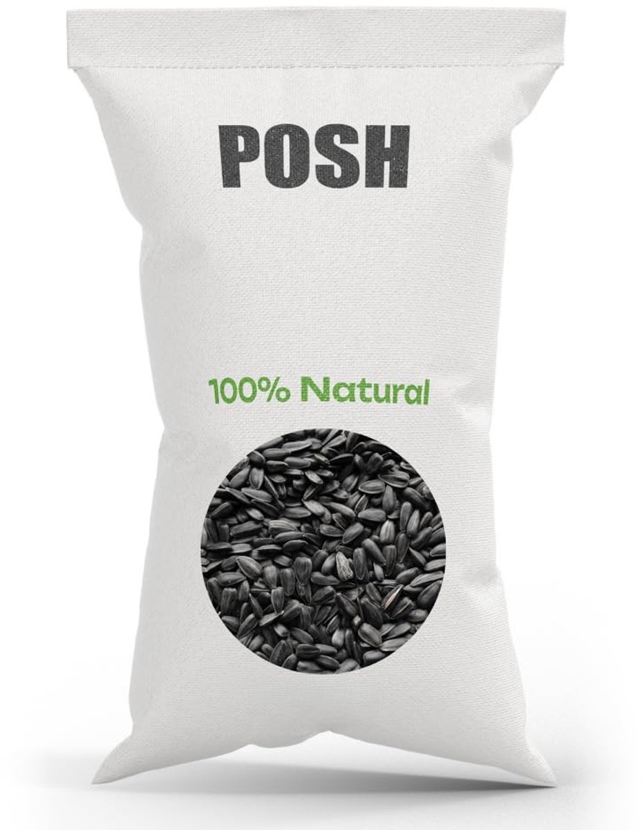 Omgoods - Zwarte Zonnebloemzaadjes 5kg - Natuurlijke Voeding voor Wildvogels