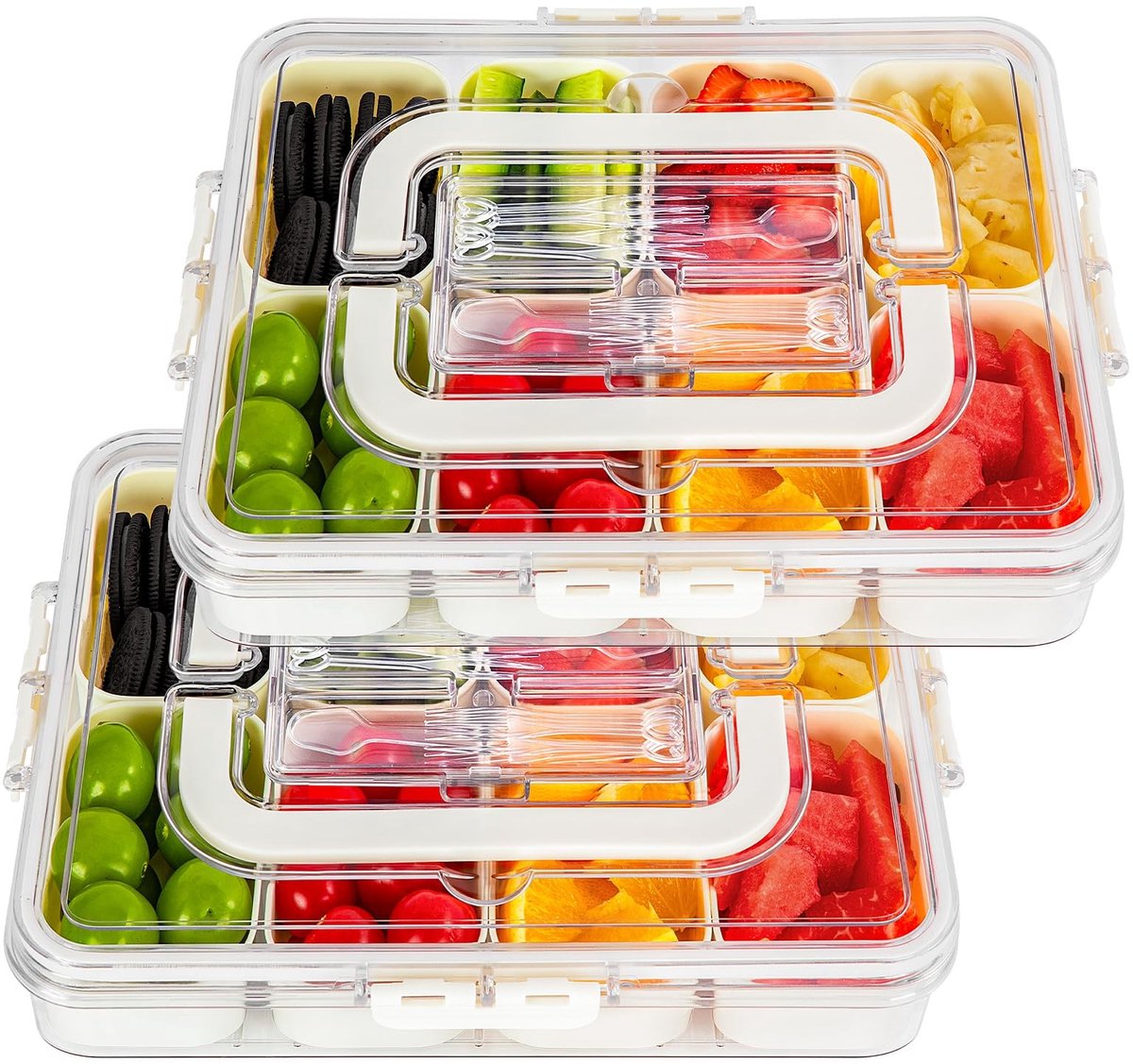 Omgoods - Snack Box met 8 Compartimenten, Perfect voor Kinderen