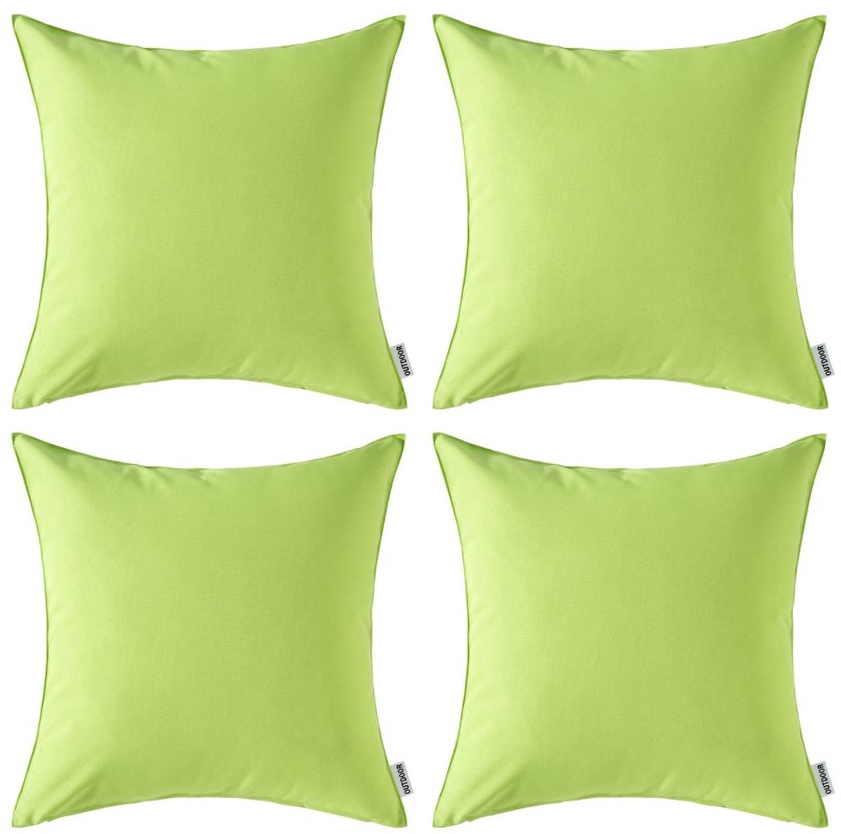 Omgoods - Set van 4 Waterdichte Kussenhoezen 40x40cm Groen