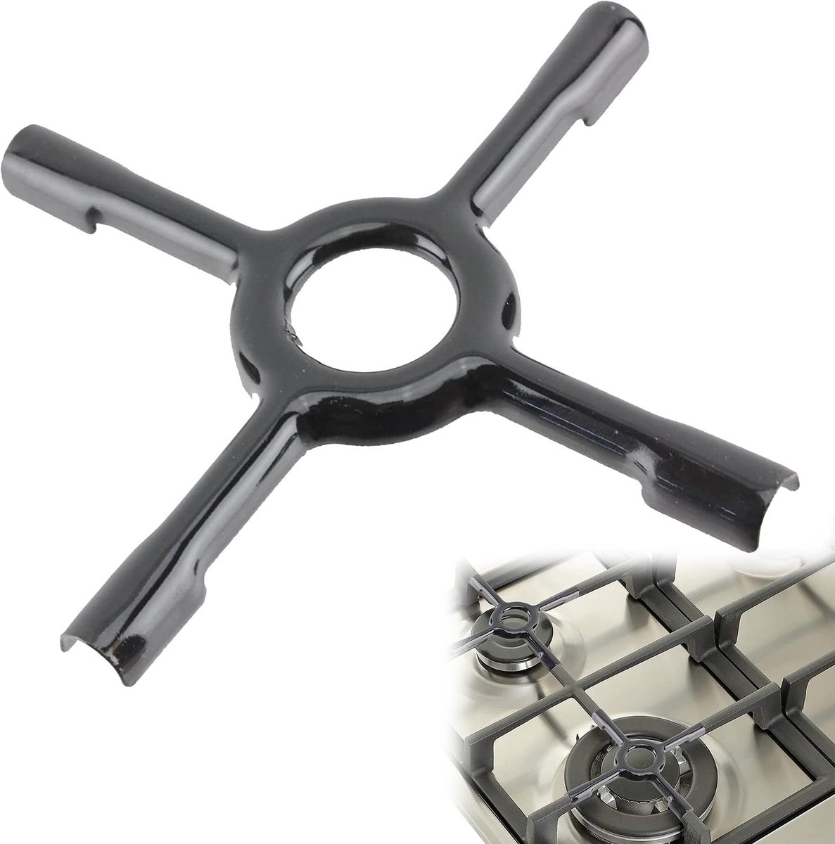 Omgoods - Universele Gasverkleiner - 150 mm, Zwart, Voor Koffiezetapparaten