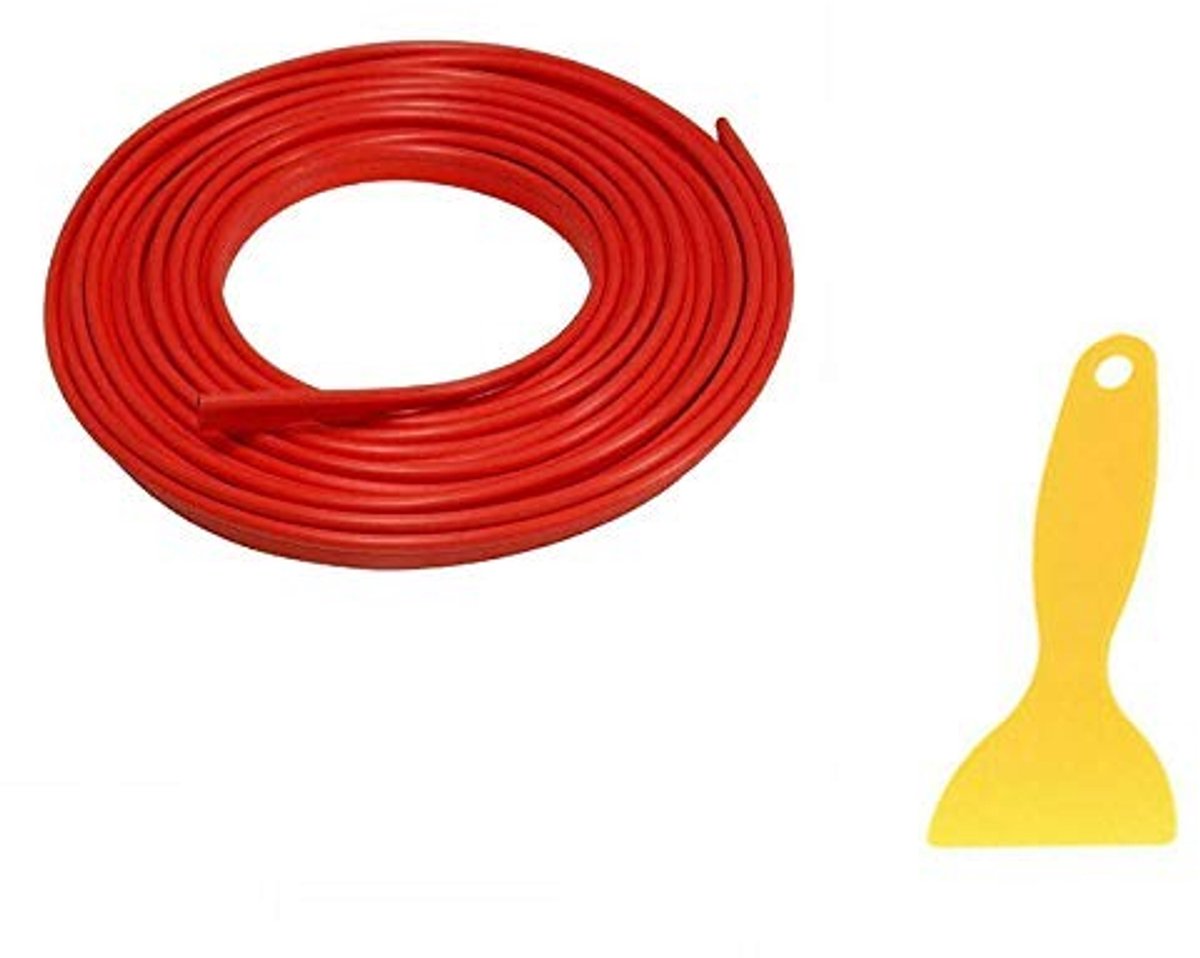 Omgoods - 5m Universele ABS 3D Band voor Auto - DIY Decoratie in Rood