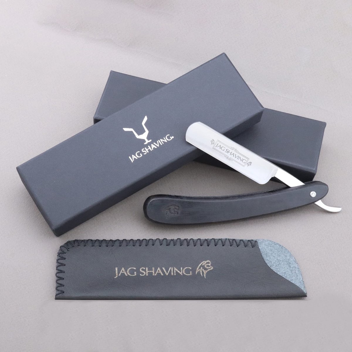 Omgoods - Jag Scheermes - Duurzaam Scheermes met Leren Pouch