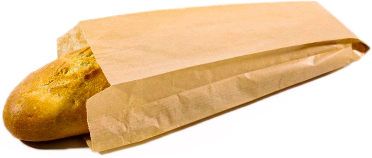 Omgoods - 200 Grote Sandwichzakken van Kraft Papier - Voor Snacks, Brood en Gebak