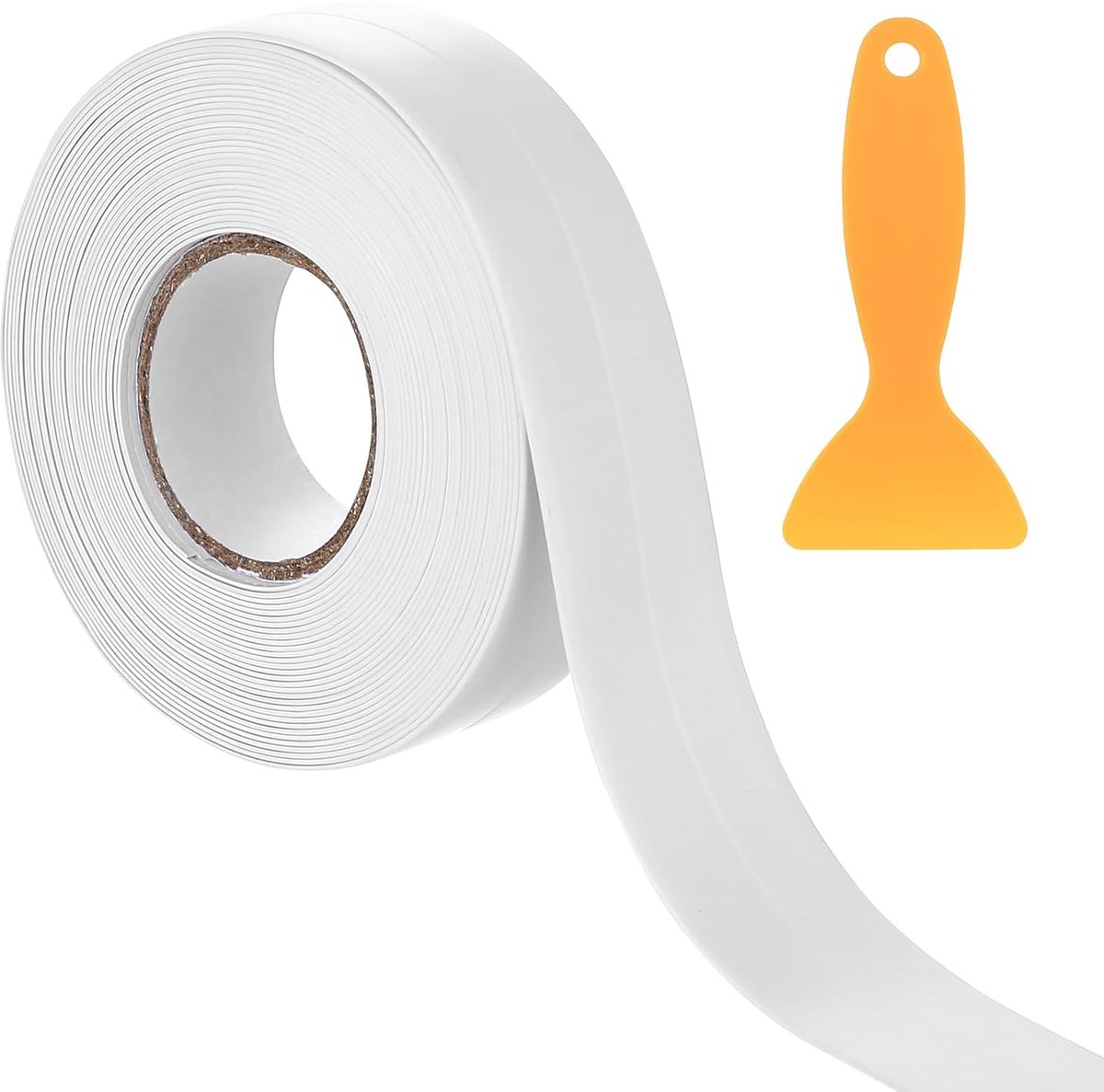 zachte plint, zelfklevend, wit, flexibel, 2 x 2 cm, 10 m, vloerlijsten, zelfklevend, kleeflijsten, zelfklevend, voor badkamer, eindlijst, keukenwerkblad