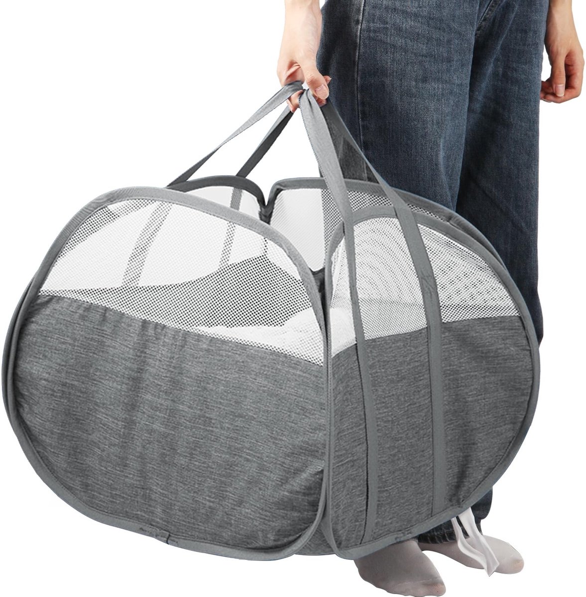 Omgoods - Vouwbare Wasmand 90L Voor Kleding en Organisatie
